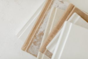 linen covered photography albums for newborn and family portraits - St Louis newborn photographer