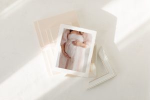 fine art maternity portrait printed photograph - St Louis maternity photographer